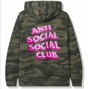 HP🔥NWT Anti Social Social Club Popcorn Camo Hood